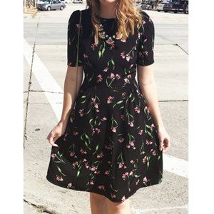 Floral H&M midi dress - XS